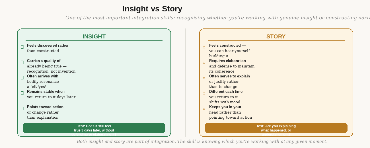 Insight vs story