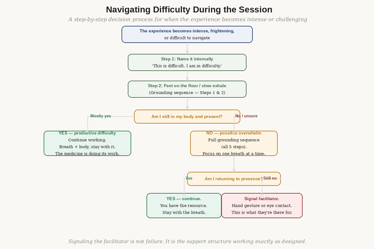 The difficulty navigation decision sequence